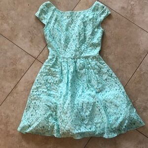 Mint green dress